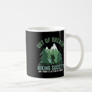 Mug Société de randonnée hors d'haleine Drôle de rando