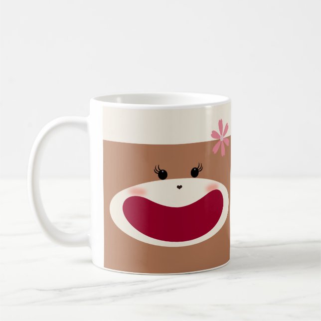 Mug Sock Monkey Smile(Girl) (Gauche)