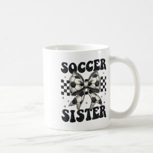 Mug Sœur de football Coquette drôle Bow Sœur de footba
