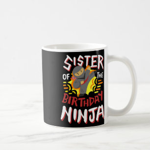 Mug Soeur De L'Anniversaire Ninja Karate Enfants Anniv