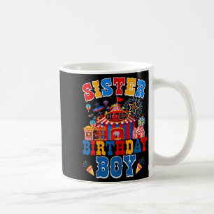 Mug Sœur de l'anniversaire pour garçon cirque carnaval