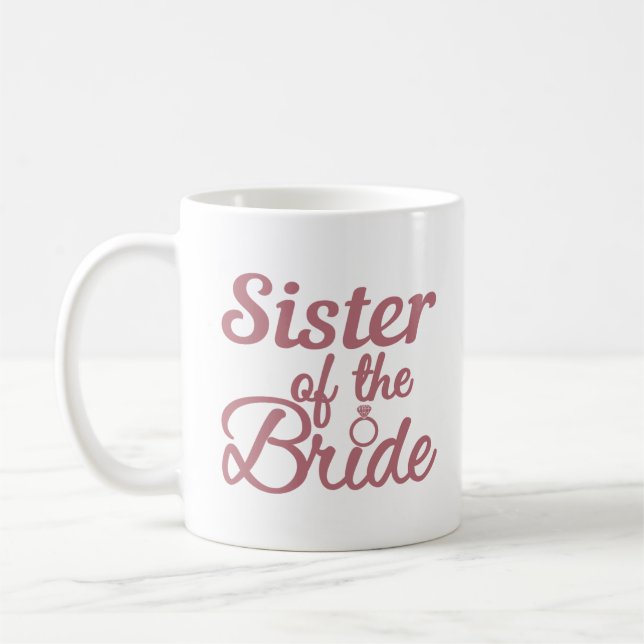 Mug Soeur De L'Épouse Mariage Famille Correspondant (Gauche)
