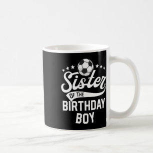 Mug Sœur du garçon d'anniversaire de la famille de foo