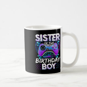 Mug Sœur du garçon d'anniversaire jeu vidéo drôle d'an