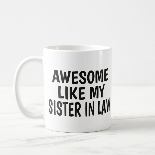 Mug Soeur en droit Funny Brotherhood Day Cadeau papa b (Gauche)