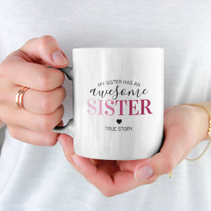 Mug Soeur géniale Soeurs roses-frères