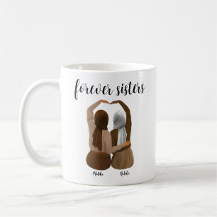 Mug Soeurs Forever Cadeau Hijabi personnalisé