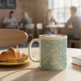 Mug Soft Tiny Ditsy Floral Pattern in Pastel Colors