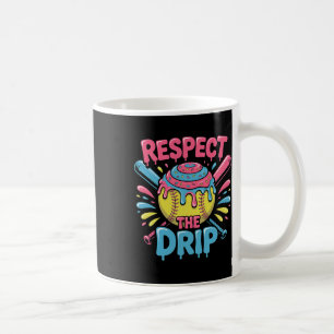 Mug Softball Respecte le Drip - Joueuse de Softball Mi