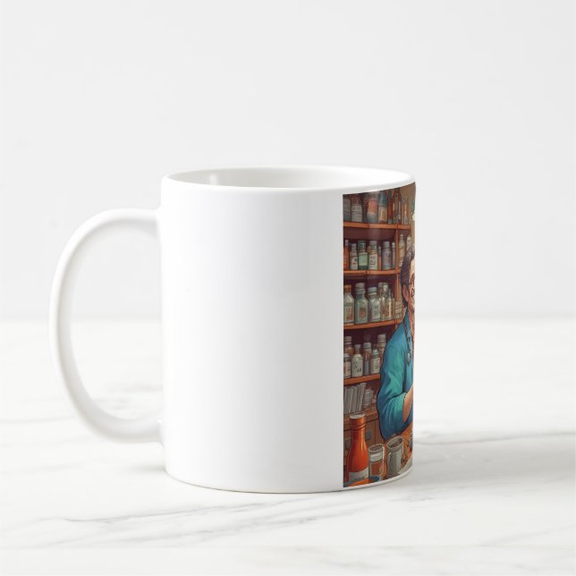 Mug Soins et boue à la caféine : votre dose quotidienn (Gauche)