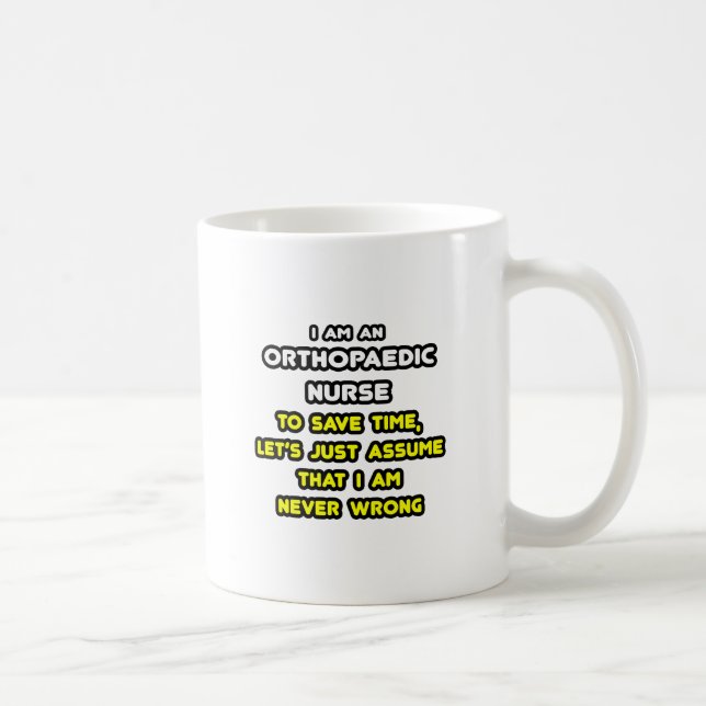 Mug Soins infirmiers orthopédiques amusants T-shirts e (Droite)