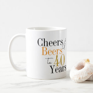 Mug Soirée d'anniversaire 40e Soirée au minimum de biè