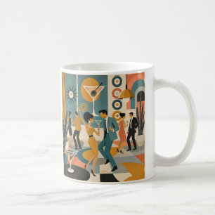 Mug Soirée de danse de cocktail Martini Hippie du mili