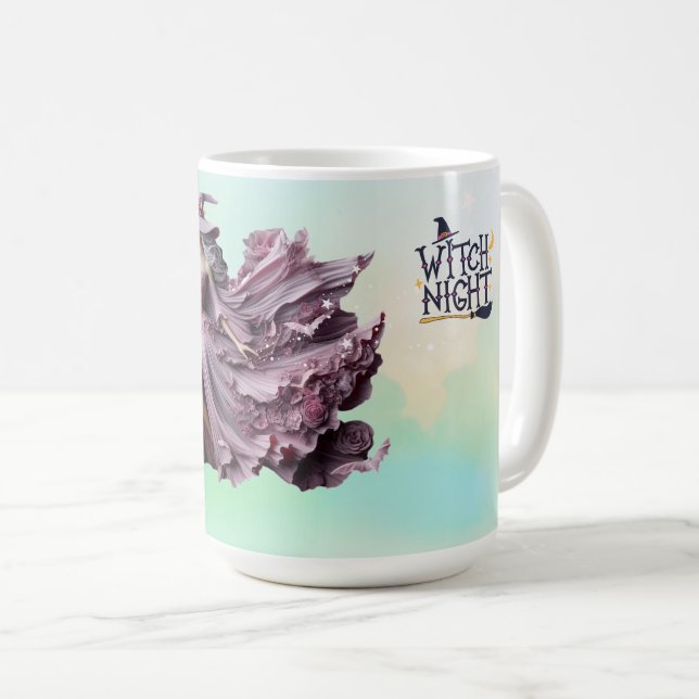 Mug Soirée Elégante Sorcière Enchantant Halloween sorc (Devant droit)