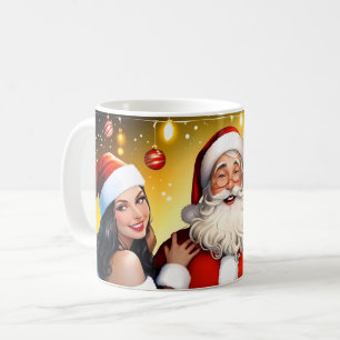 Mug Soirée festive de Père Noël salée avec Noël