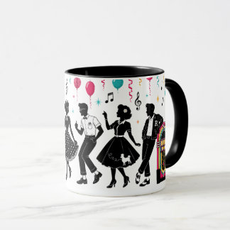 Mug Soirée Jukebox Sock Hop des Années 50