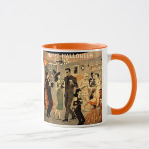 Mug Soirée Martini Halloween Rétro Milieu de Siècle 40