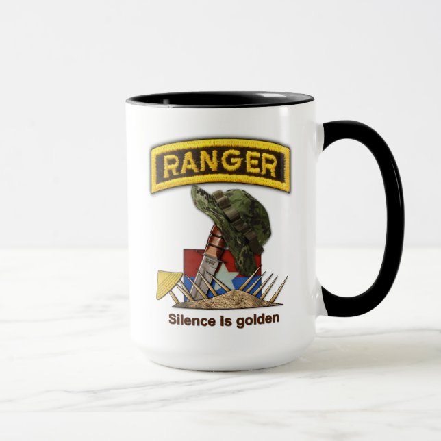 Mug Soixante-quinzième gardes forestières Fort Benning (Droite)
