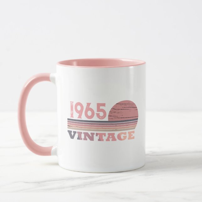 Mug Soixante vintage 60e anniversaire personnalisée (Gauche)