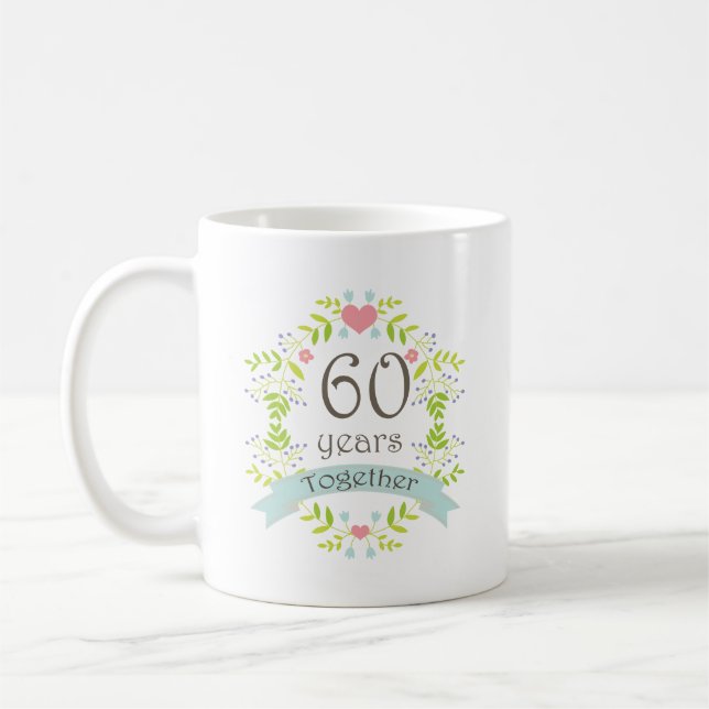Mug soixantième Boisson de souvenir d'anniversaire (Gauche)