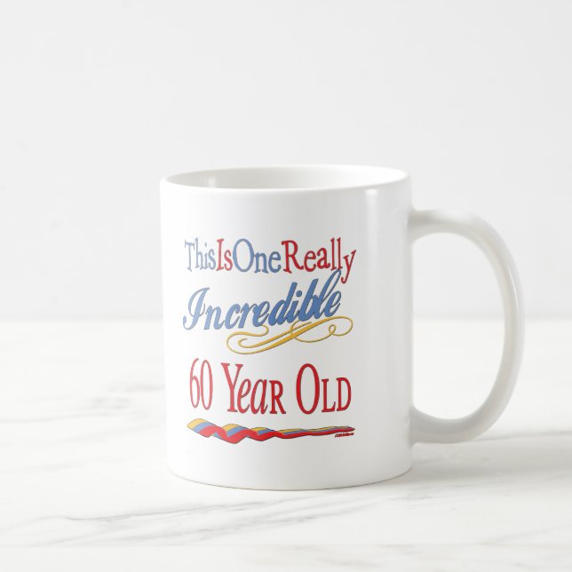 Mug Soixantième cadeaux d'anniversaire d'amusement (Droite)