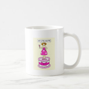 Mug soixantième L'humour d'anniversaire pour elle, 60