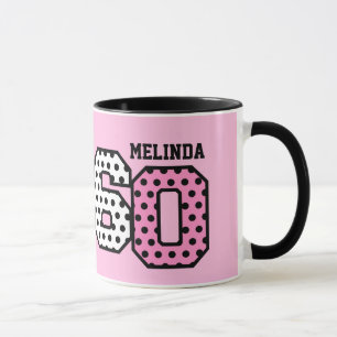 Mug soixantième Nom fait sur commande V04E de POIS