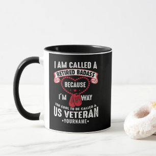 Mug Soldat retraité d'un Humour vétéran américain
