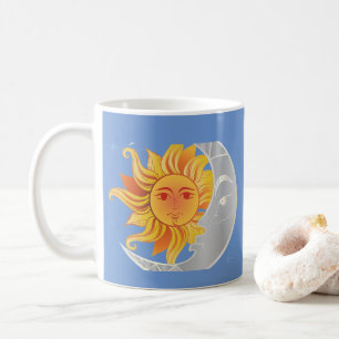 Mug Soleil et lune solstice d'été