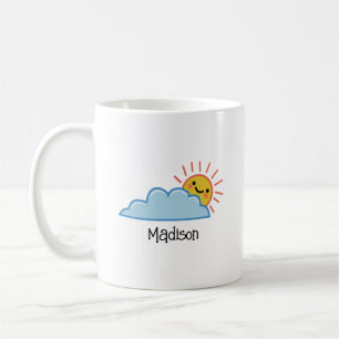 Mug Soleil Et Nuages Personnalisés