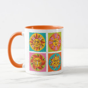 Mug Soleil moderne du milieu du siècle