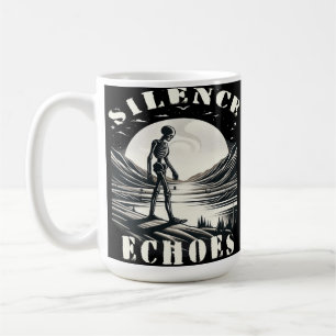 Mug Solitude éternelle : Un squelette qui traverse