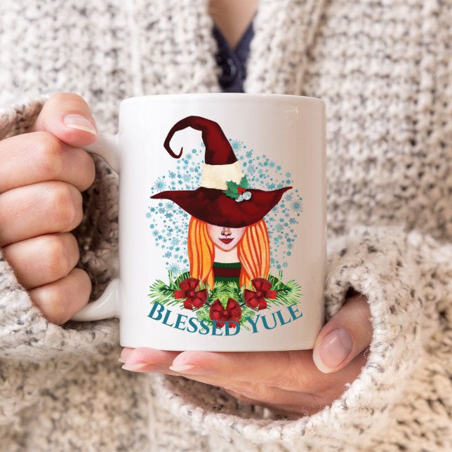 Mug Solstice d'hiver cosy sorcière de vacances Bienheu (Créateur téléchargé)