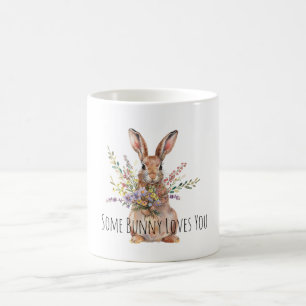 Mug Some Bunny vous aime floral