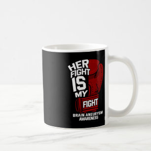 Mug Son combat est mon combat Cerveau Aneurysme de Com