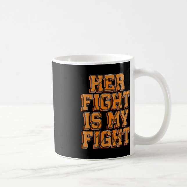 Mug Son combat est mon combat CRPS RSD Sensibilisation (Droite)