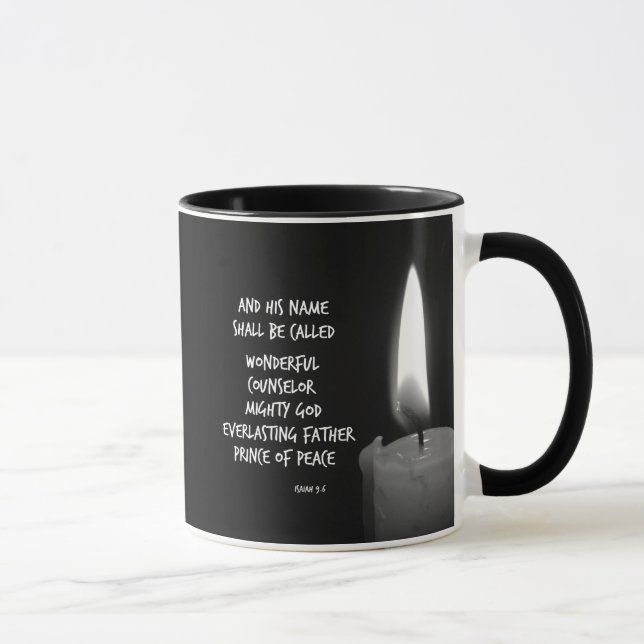 Mug Son nom sera Prince de la Paix Bible Verse (Droite)