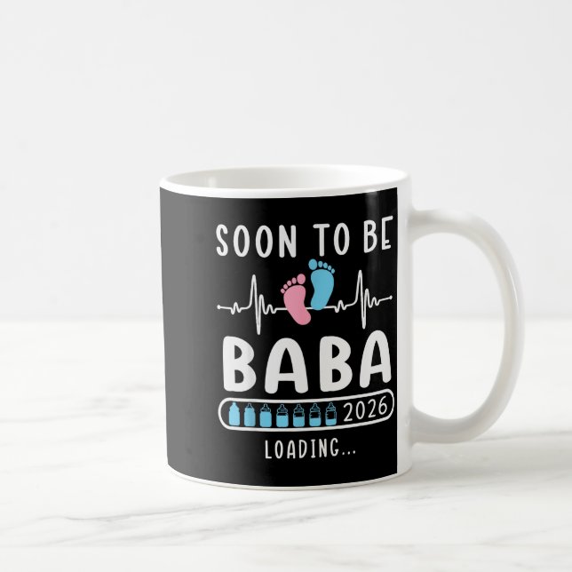 Mug Soon To Be Baba 2026 Loading Promoted To Baba  (Droite)
