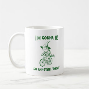 Mug Sorcier Grenouille Drôle à Vélo Citation Sarcastiq
