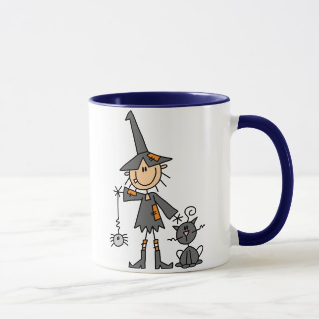 Mug Sorcière avec le chat noir (Droite)