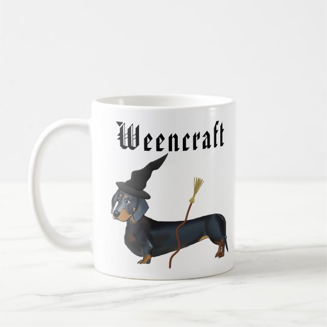 Mug Sorcière de teckel de Weencraft drôle (Gauche)