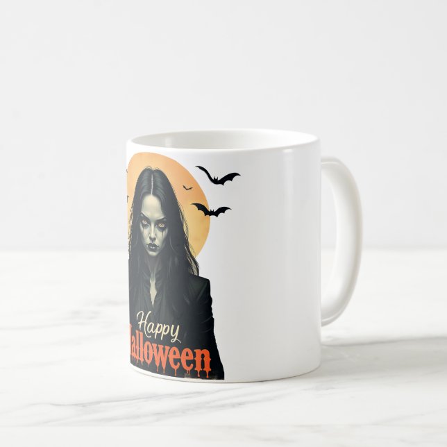 Mug Sorcière gothique d'Halloween (Devant droit)