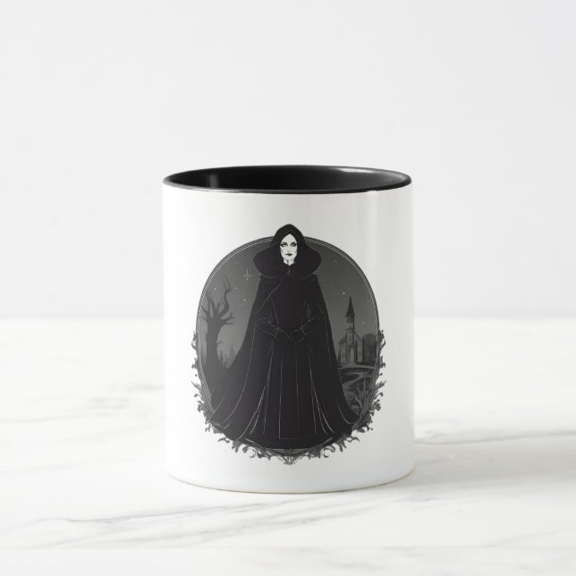 Mug Sorcière gothique Salem à minuit (Centre)