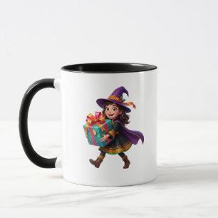Mug Sorcière Magique Livrant des Cadeaux Halloween Fan