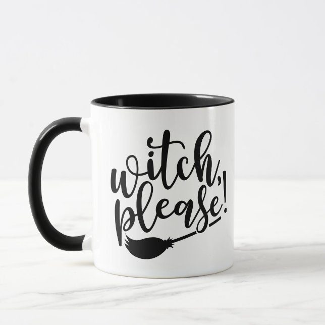 Mug Sorcière S'Il Vous Plaît Drôle Halloween (Gauche)