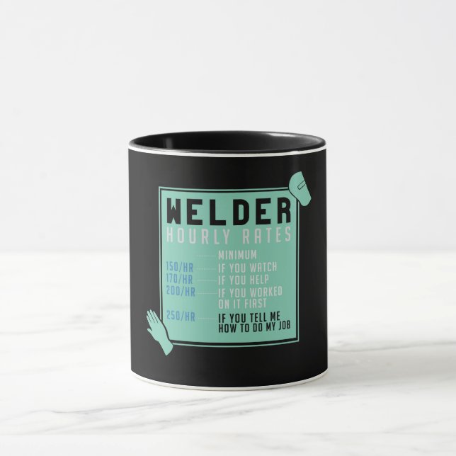 Mug Soudage - Taux horaires de soudure (Centre)