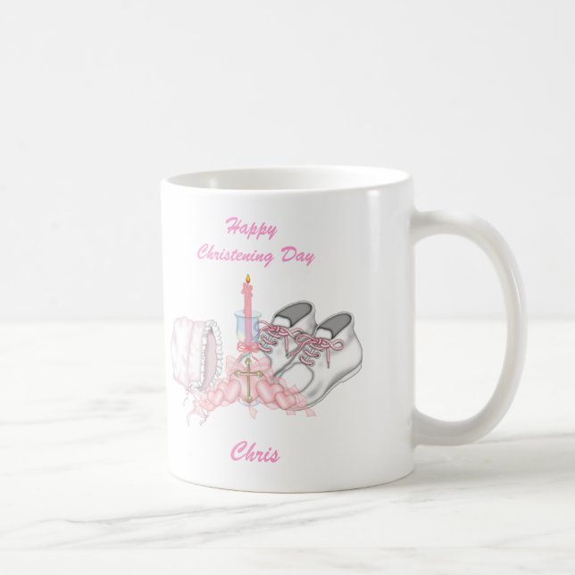 Mug Souhait de baptême de filles (Droite)