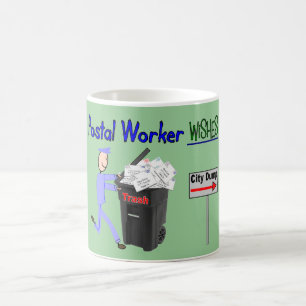 Mug Souhaits de travailleur postal--Drôle