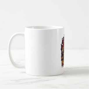 Mug Soulevé de terre Squelette Haltères Citrouilles d'