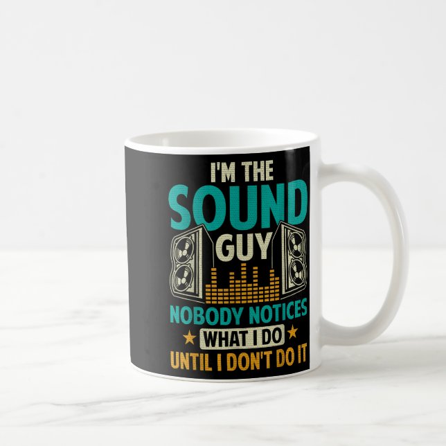 Mug Sound Engineer Tech Husband Dad Funny Dj Disc Jock (Droite)